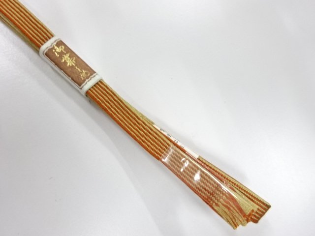  未使用品　正絹　帯留め用　手組三分紐